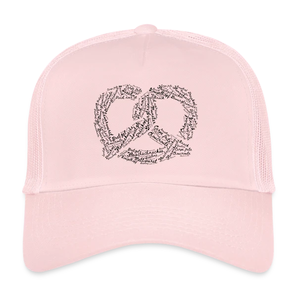 Brezel Mots Alsaciens Gourmands sur Casquette trucker