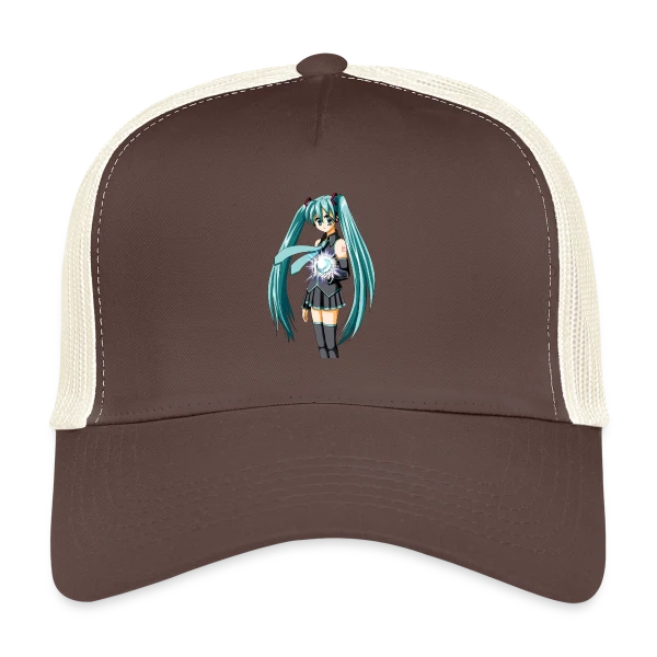 Miku Manga : Jolie Fille Style Anime Kawaii sur Casquette trucker