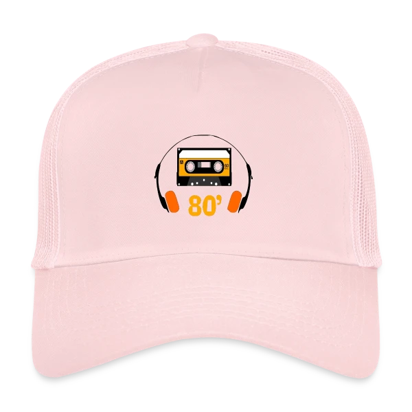 Cassette Années 80 sur Casquette trucker