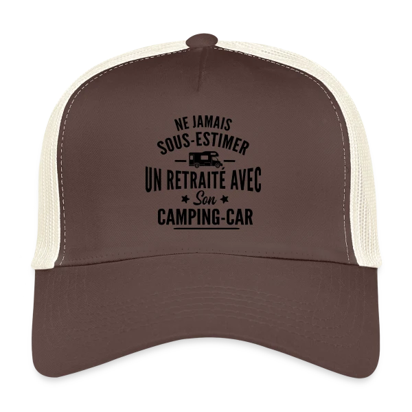 Ne Jamais Sous-Estimer un Retraité en Camping-Car sur Casquette trucker