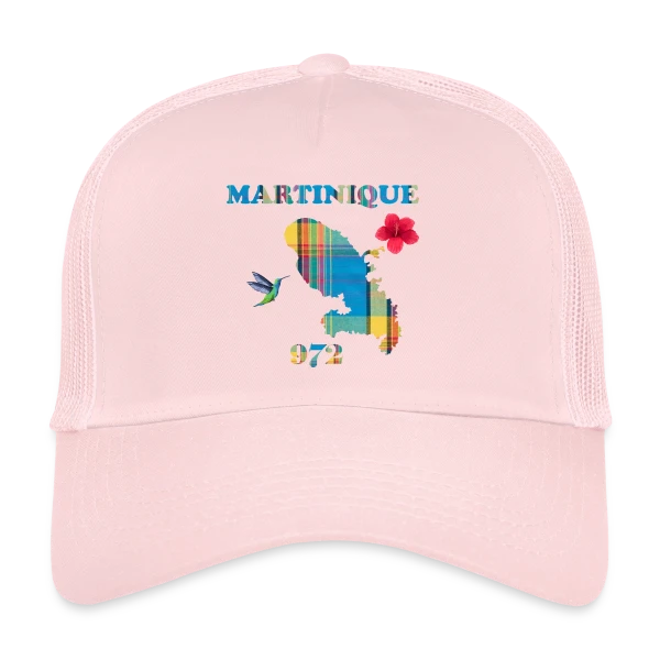 Martinique Madras 972 sur Casquette trucker