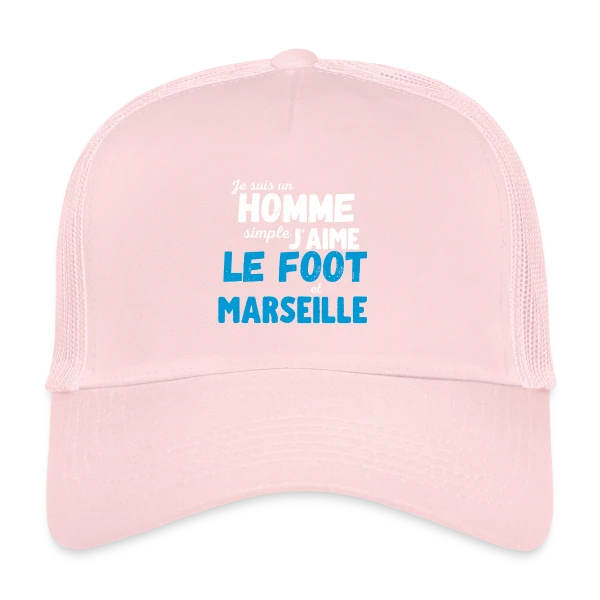 J'aime Foot Marseille sur Casquette trucker