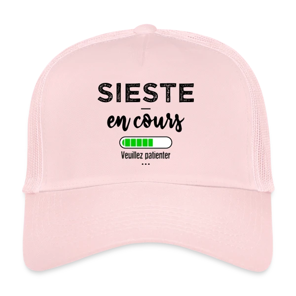 Sieste en cours, ne pas déranger ! sur Casquette trucker