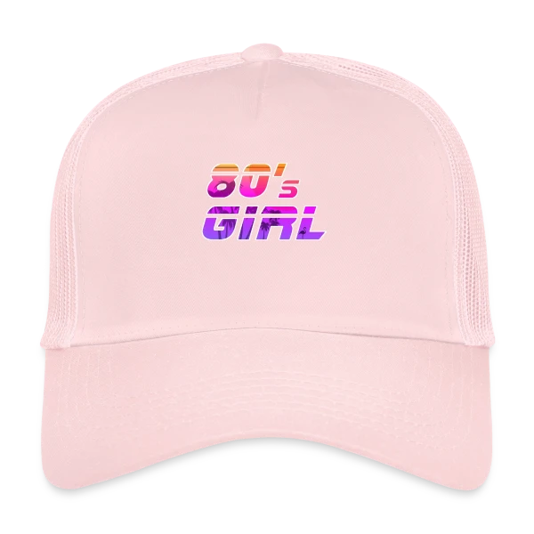 Fille Années 80 Tropicale sur Casquette trucker