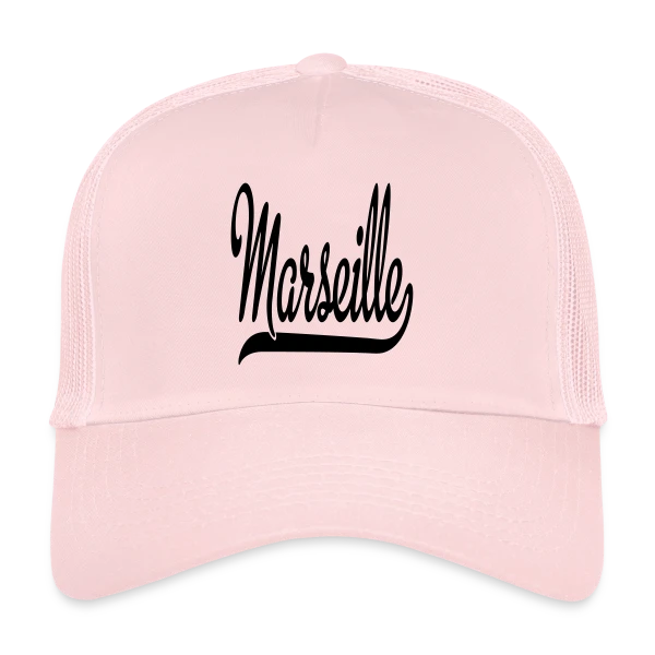 Marseille Calligraphie Élégante sur Casquette trucker