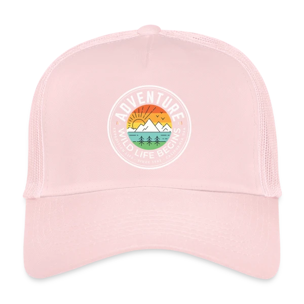 Lever de Soleil Montagneux sur Casquette trucker