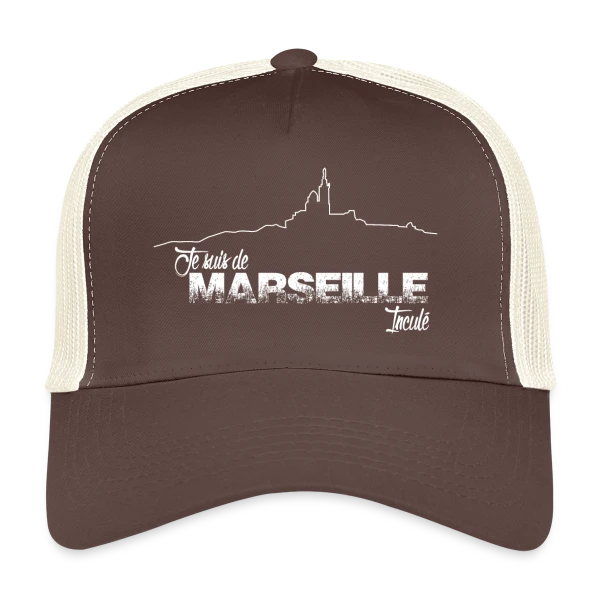 Je Suis de Marseille Fierté sur Casquette trucker