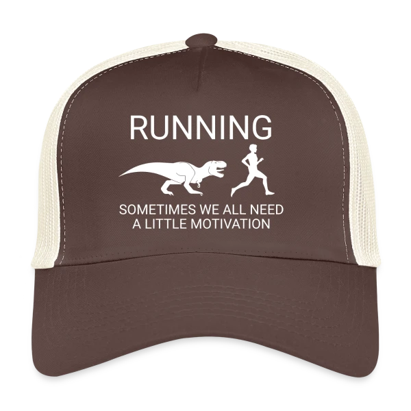 Dinosaure Coureur - Motivation Running sur Casquette trucker
