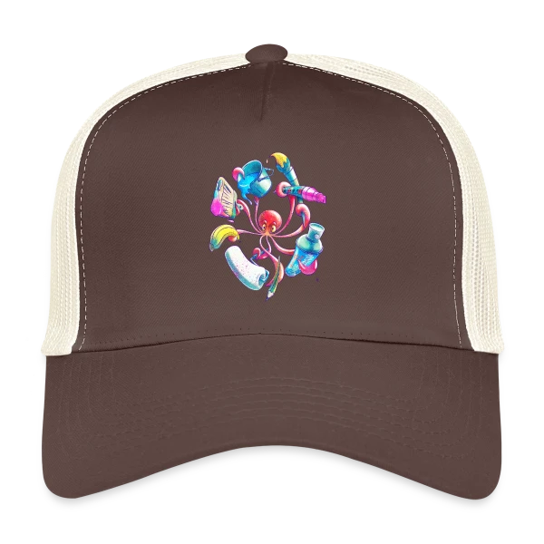 Pulpograffer : Poulpe Artiste Urbain sur Casquette trucker
