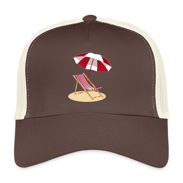 Évasion Plage & Soleil sur Casquette trucker