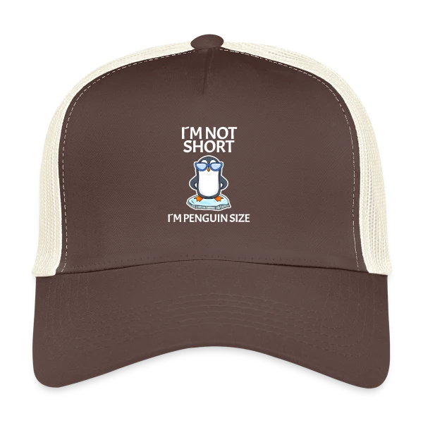 Pingouin Cool Lunettes sur Casquette trucker