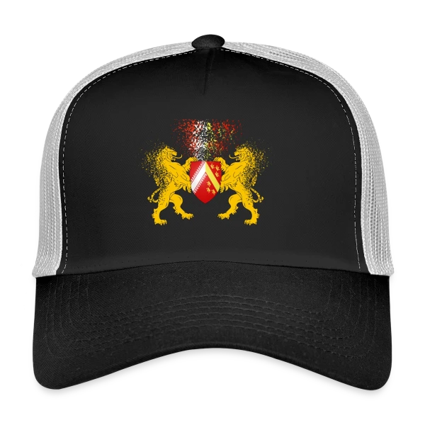 Blason Alsace - Les Lions Gardiens sur Casquette trucker
