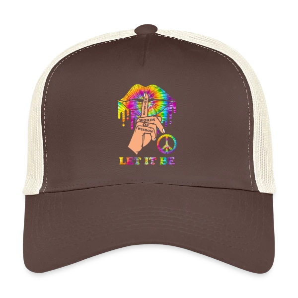 Hippie Peace & Sagesse sur Casquette trucker