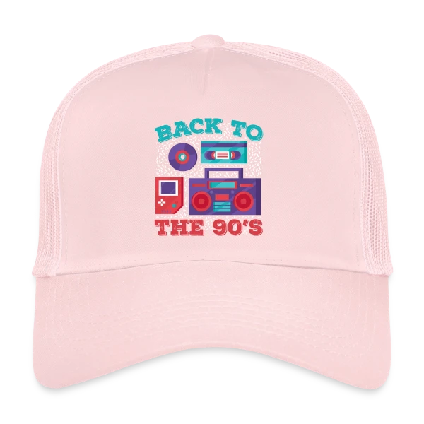 Icônes Rétro Années 90 sur Casquette trucker