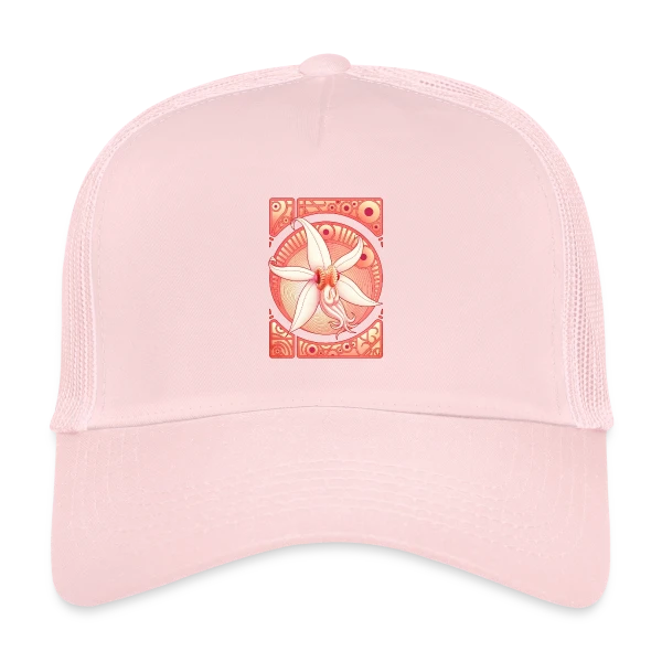 Orchidée : Élégance Florale Délicate sur Casquette trucker