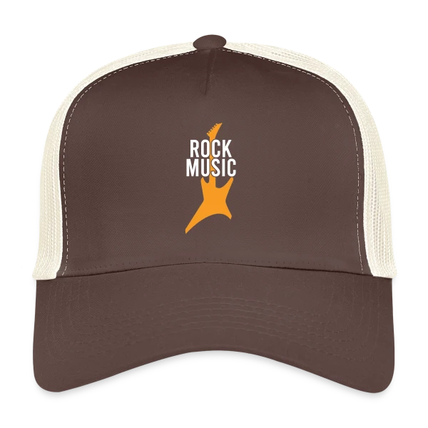 Rock Musique & Guitare Électrique sur Casquette trucker