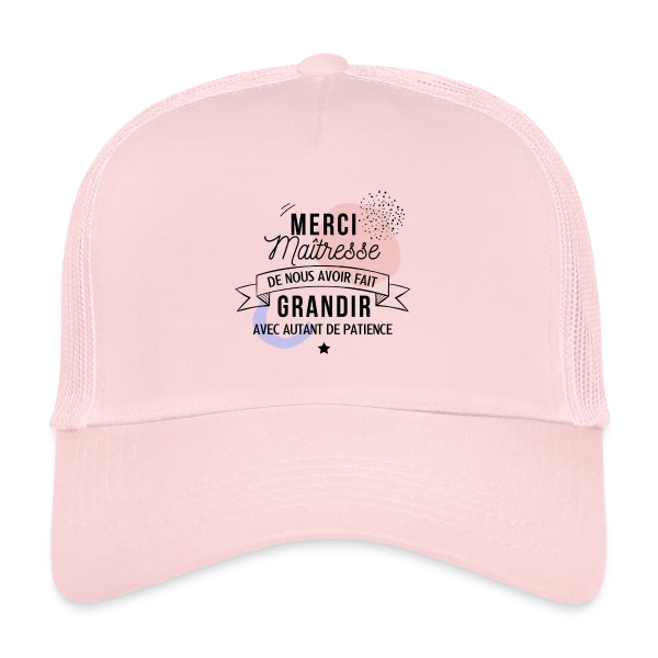 Maîtresse en Or : Merci pour tout ! sur Casquette trucker