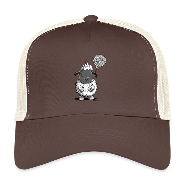 Mouton Loufoque et son Ballon de Laine sur Casquette trucker