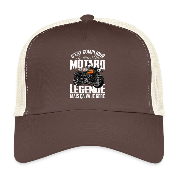 Motard De Légende : Gérer Moto et Légende, C'est Mon Truc ! sur Casquette trucker