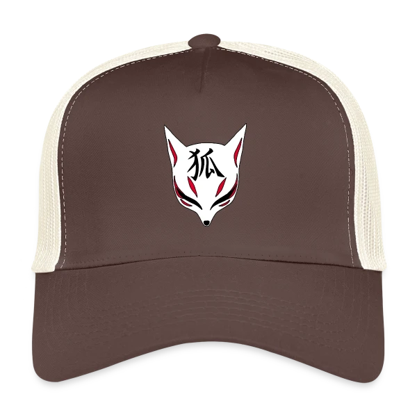 Renard Kitsune Manga & Kanji sur Casquette trucker