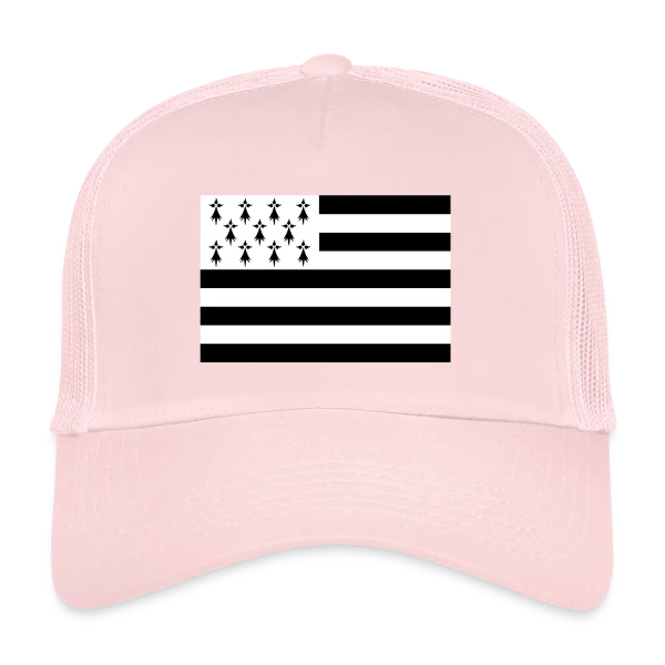 Drapeau Breton Gwenn ha Du sur Casquette trucker