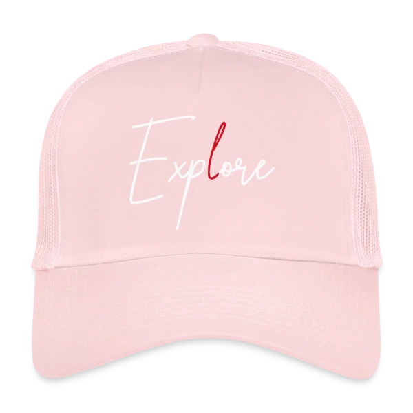 Exploration Élégante Rouge sur Casquette trucker