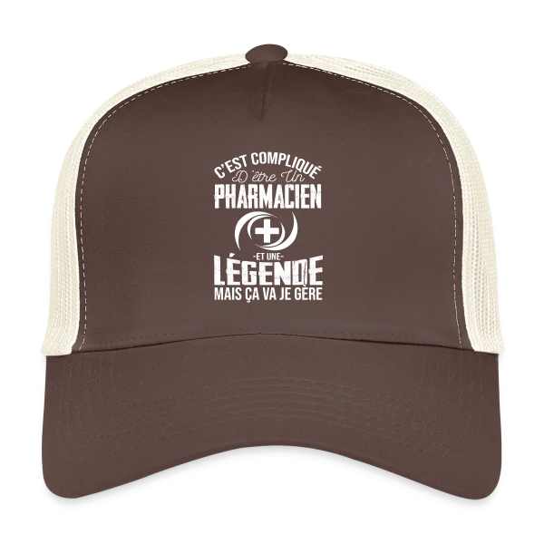 Pharmacien Légende - Humour C'est compliqué mais je gère sur Casquette trucker