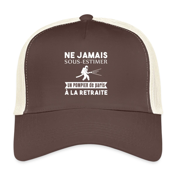 Pompier de Paris Retraité sur Casquette trucker
