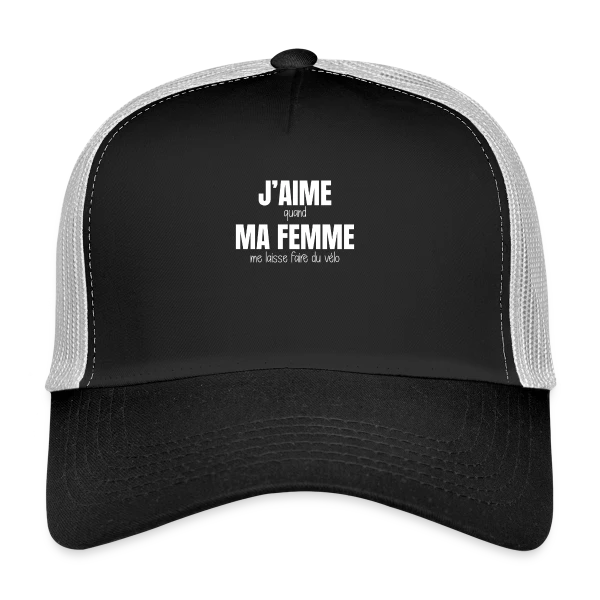 Vélo, Femme et Liberté sur Casquette trucker