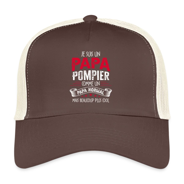 Papa Pompier : Comme un Papa Normal, Mais Plus Cool ! sur Casquette trucker