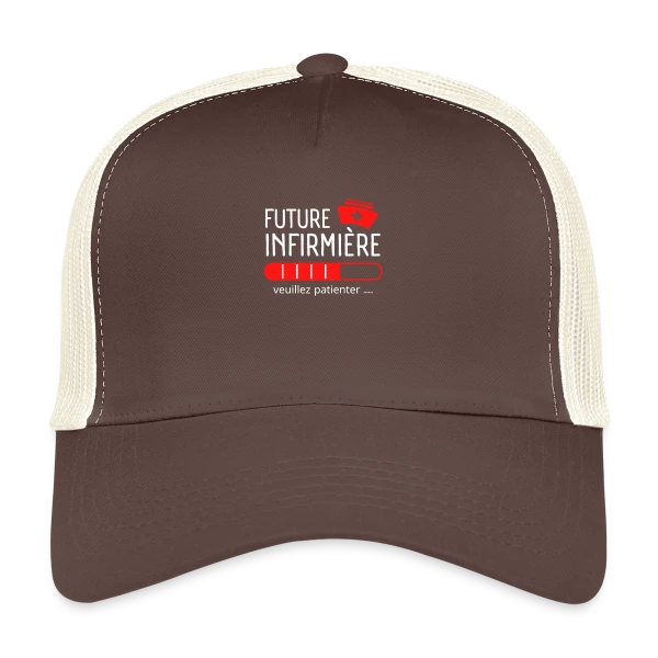 Future Infirmière : Patientez ! T-shirt Humour et Motivation sur Casquette trucker