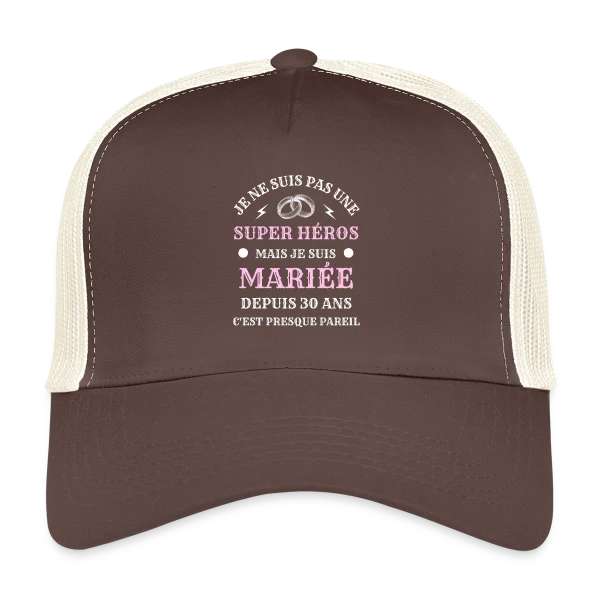 Super Héroïne Mariée sur Casquette trucker