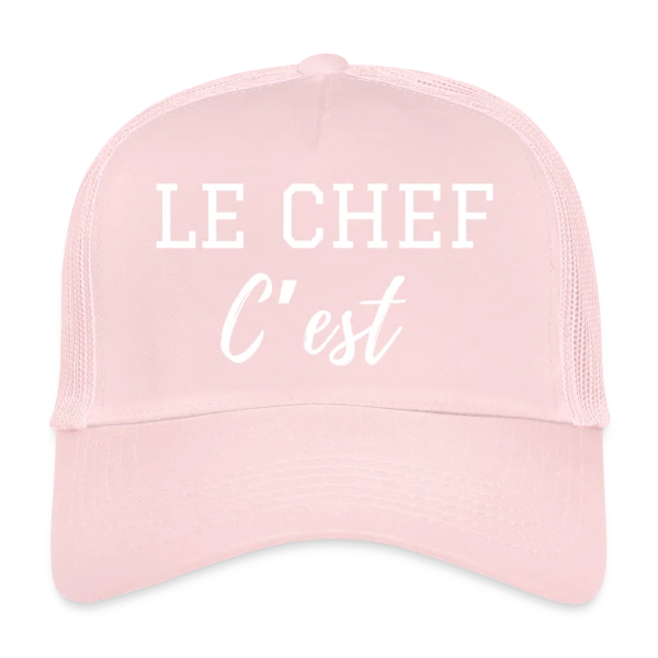 Motif Personnalisé : Mon Prénom en Cuisine sur Casquette trucker