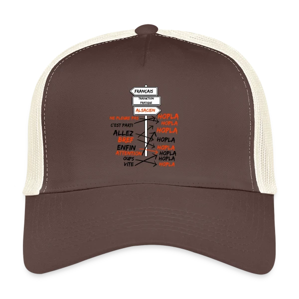 Traduction Alsacien Hopla sur Casquette trucker
