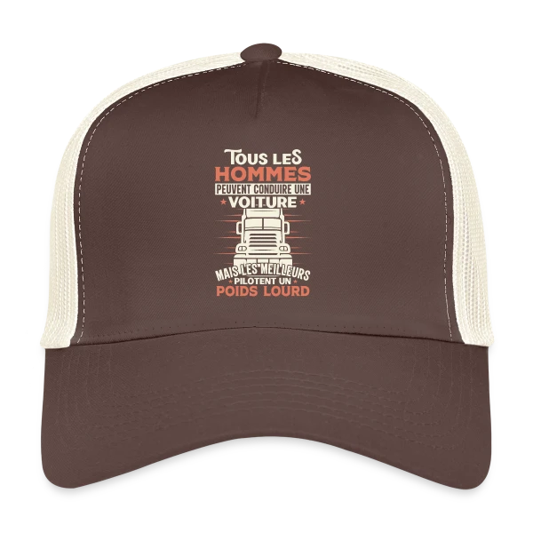 Chauffeur Routier Humour - Les Meilleurs Pilotent un Poids Lourd sur Casquette trucker