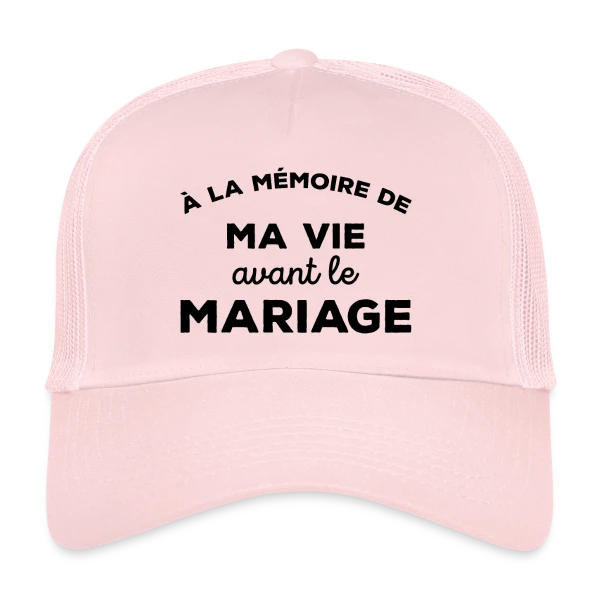 Adieu Vie de Célibataire sur Casquette trucker