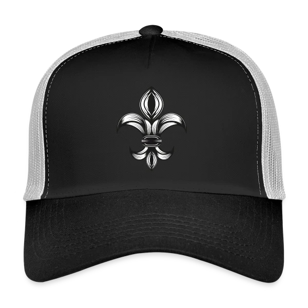 Fleur de Lys Élégante - Symbole Royal sur Casquette trucker