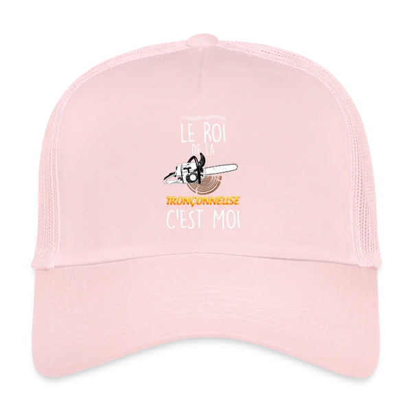 Le Roi de la Tronçonneuse - Humour Bûcheron Forêt sur Casquette trucker