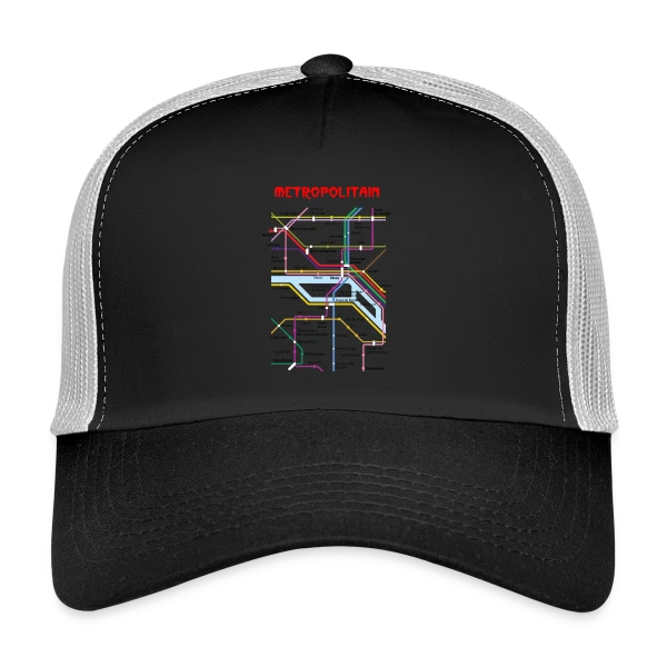 Métro Parisien Poétique sur Casquette trucker