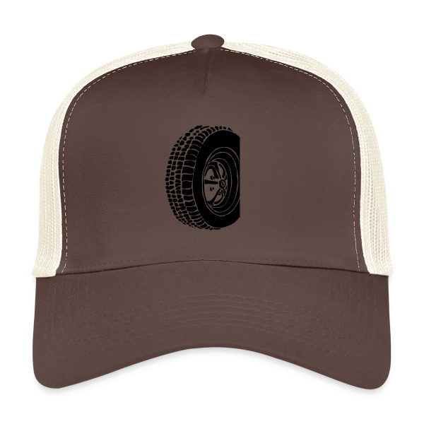 Pneu Rétro Oldschool sur Casquette trucker