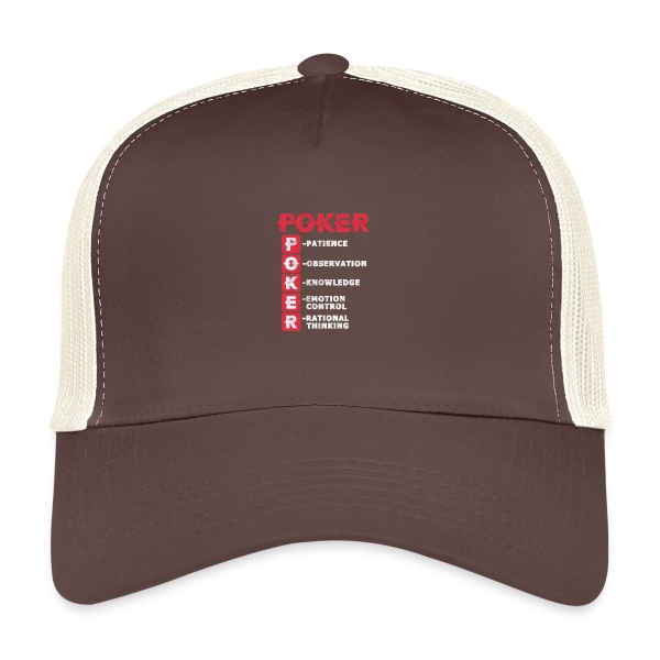 La Vie est un Poker sur Casquette trucker