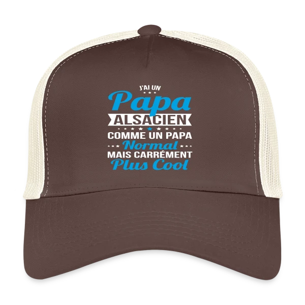 Papa Alsacien Plus Cool sur Casquette trucker