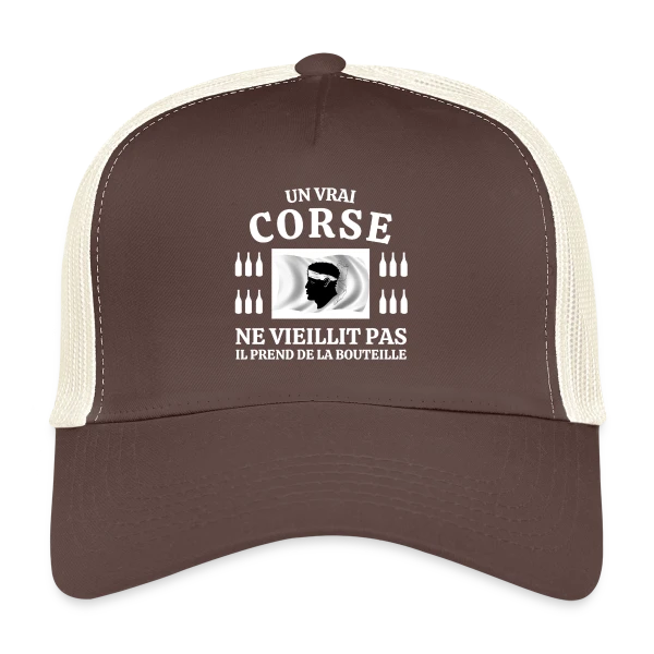 Drapeau Corse Flottant sur Casquette trucker