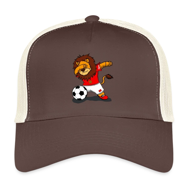 Lion Marocain Foot Dab sur Casquette trucker