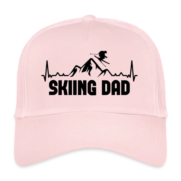 Skifahren DAD: Papa Skieur Rétro sur Casquette trucker