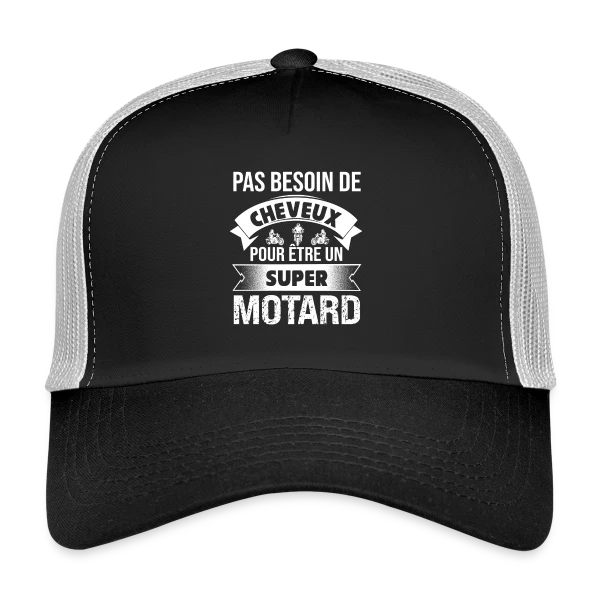 Motard Chauve : Pas Besoin de Cheveux pour Être Super ! sur Casquette trucker