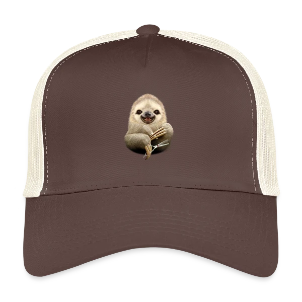 Paresseux Barbier : La Précision Lente sur Casquette trucker