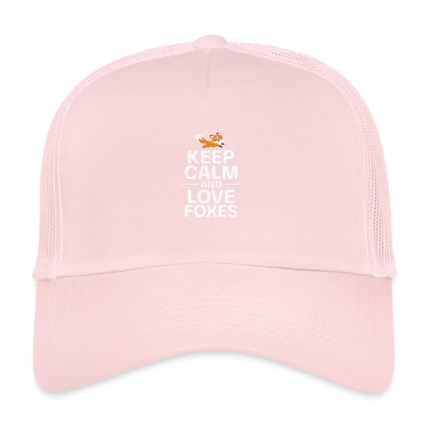 Renard Agile Mignon sur Casquette trucker