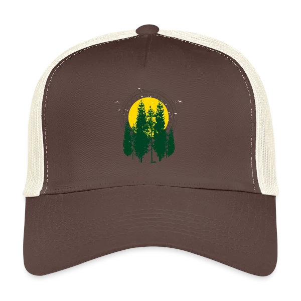 Arbre du Monde Végétal sur Casquette trucker