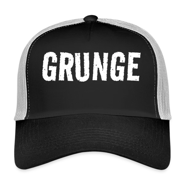 Esprit Grunge Blanc sur Casquette trucker